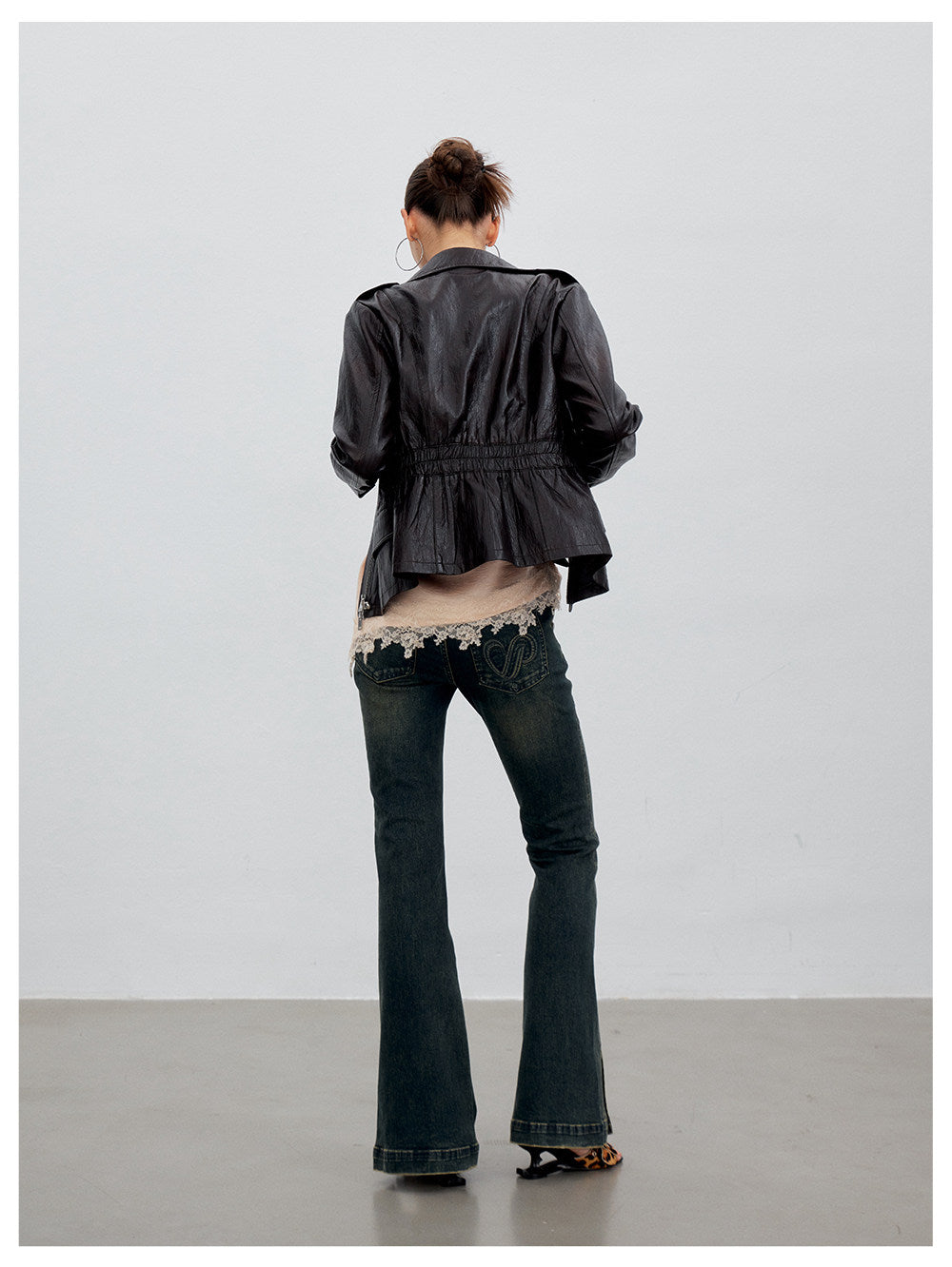 Asymmetric Lace Satin Camisole