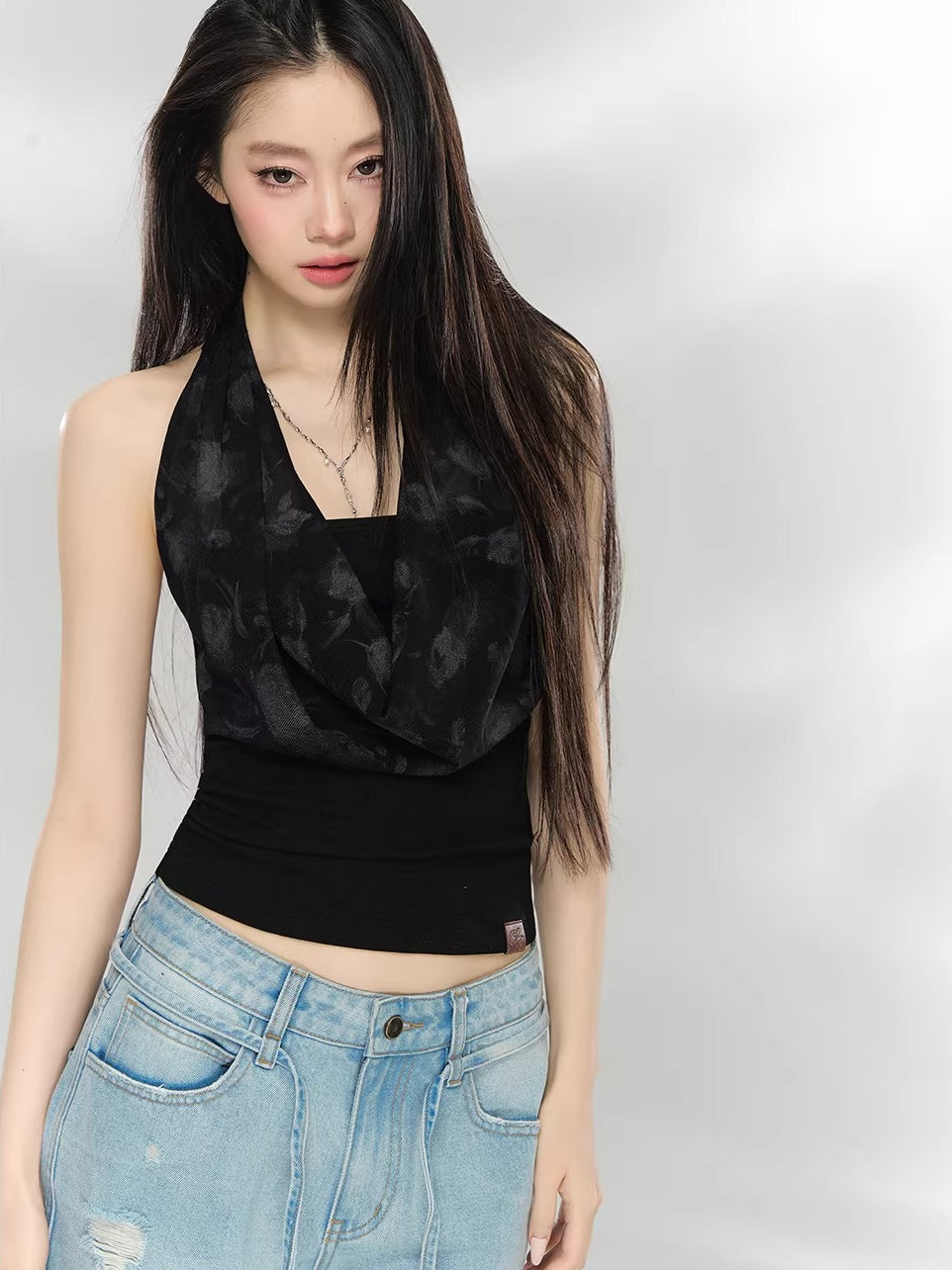 Draped Halter Camisole