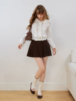 Collar Puff Sleeve Shirt