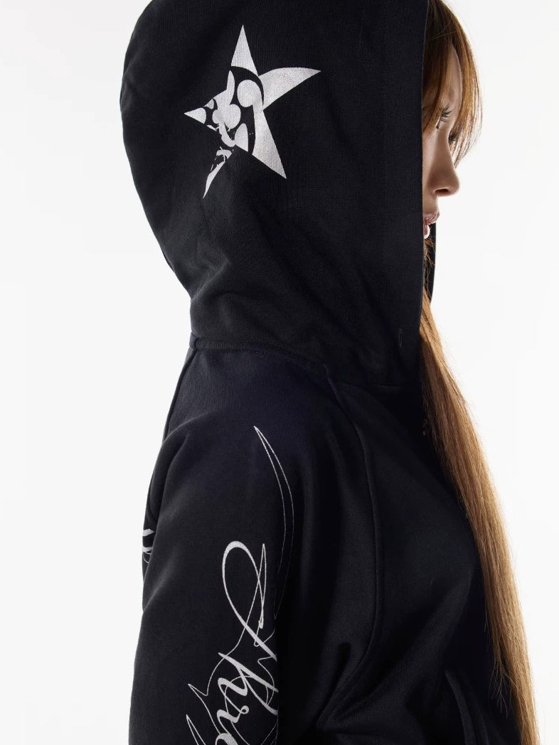 Letter Hooded Sweatshirt