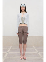 Spun Long-Sleeve Knit Cardigan