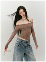 One-shoulder Skin-friendly Top