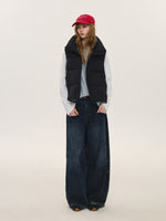 Stand Collar Quilted Down Vest
