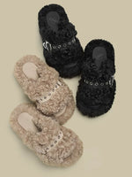 Teddy Platform Slippers