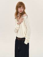 Wool Blend Bow Knit Set