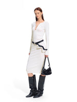 Trace Wool Blend Bodycon Dress
