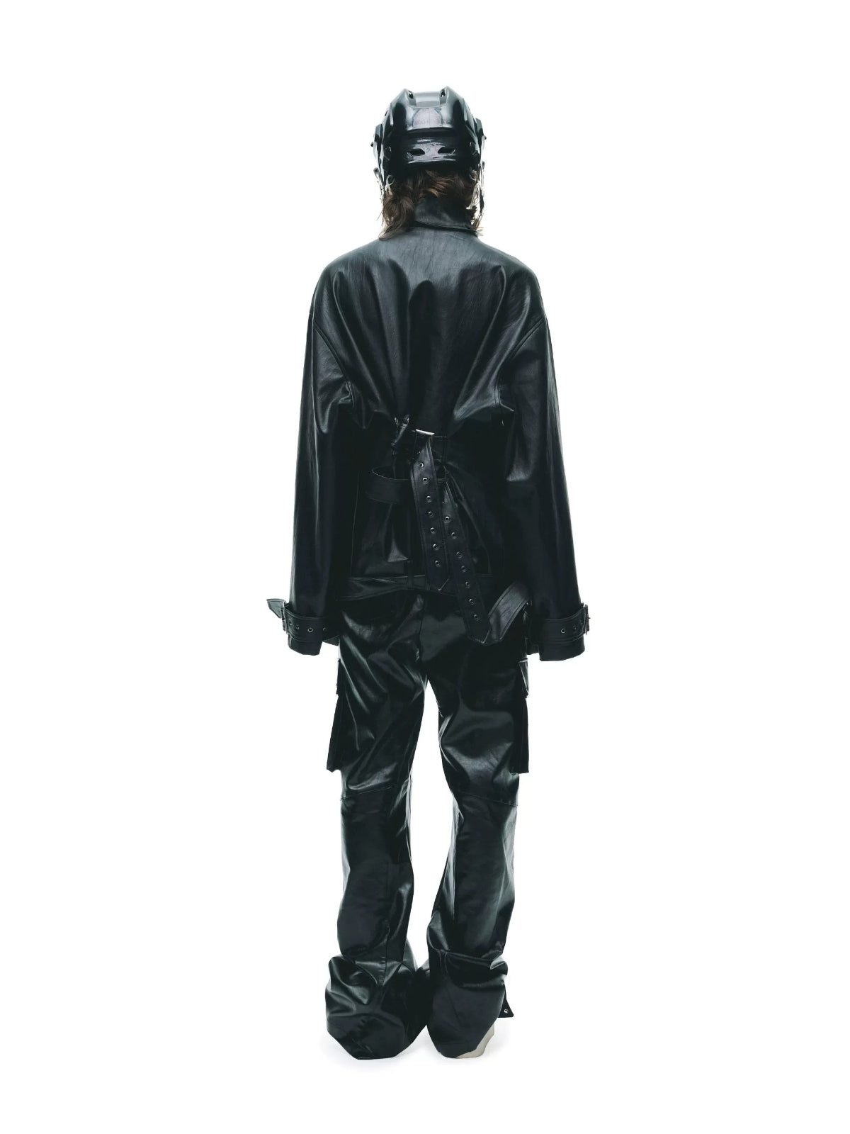 Punk Stand Collar Leather Jacket