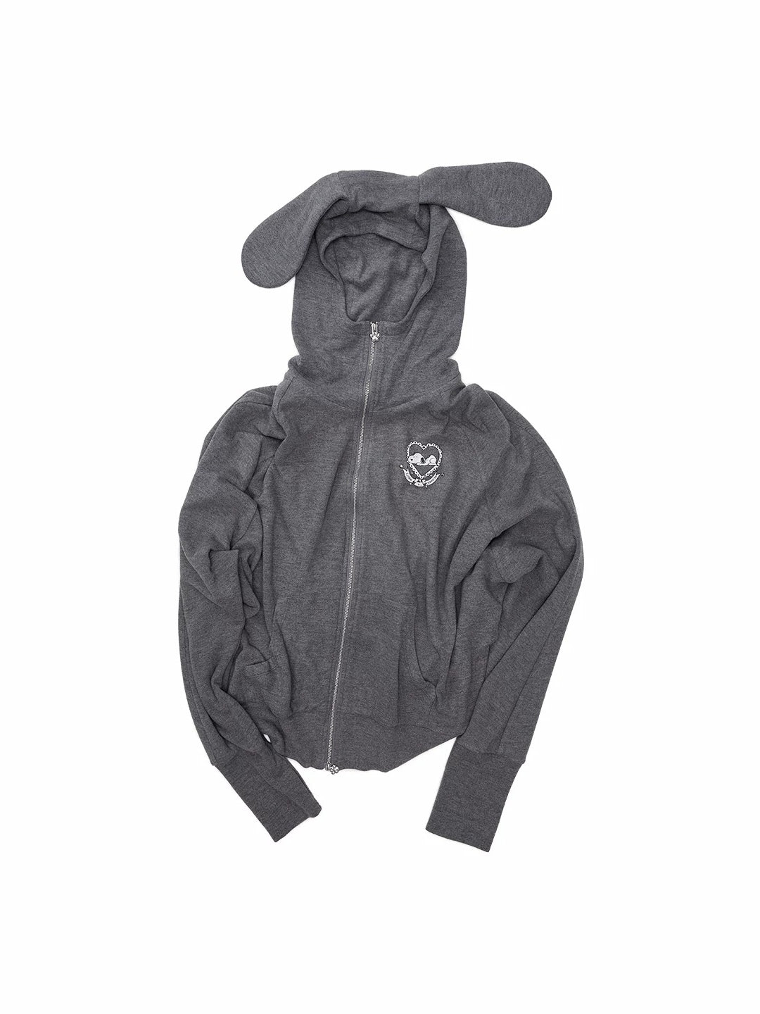 Dog-Ear Hoodie &amp; Flared Pants Set
