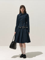 Peter Pan Pleated Skirt Set