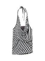 Fake Two-Piece Star Stripe Halter Top