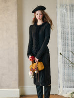 Elastic Knit Cardigan Base Sweater