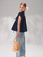 Polka Dot Ruffle Blouse
