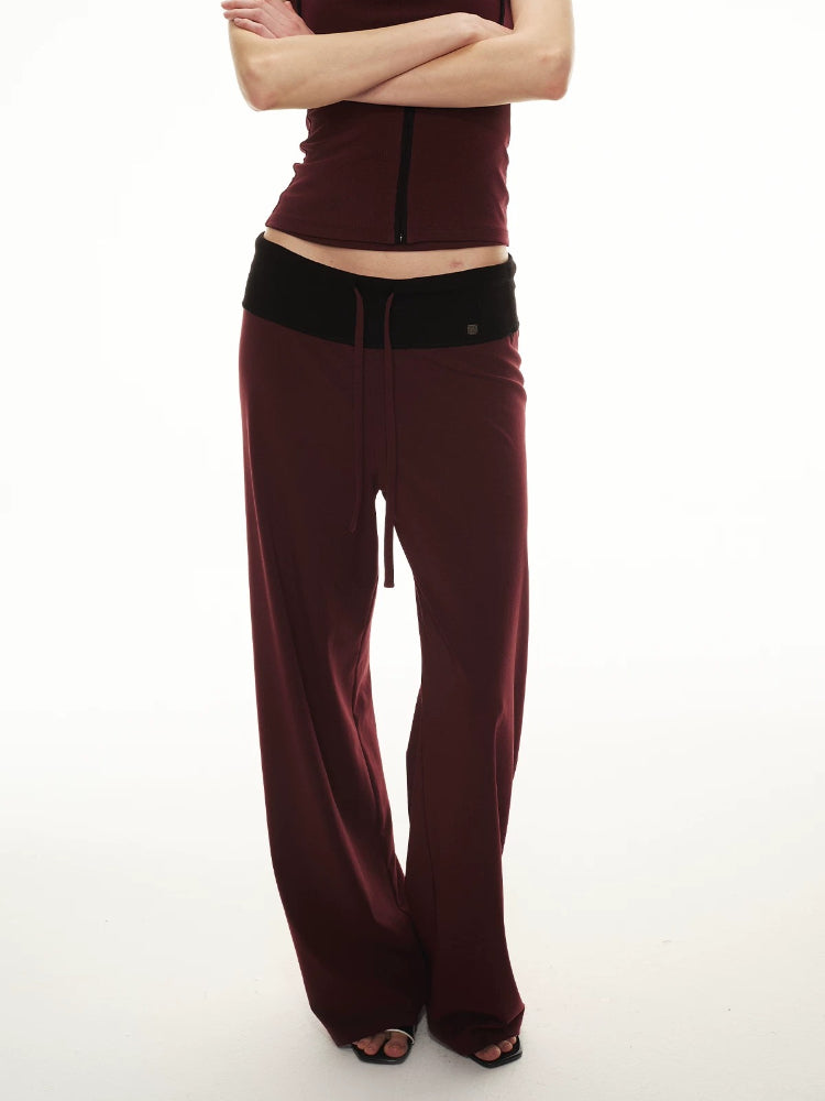 Lyocell Contrast Hoodie Set