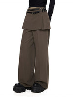 Layered Straight Pants