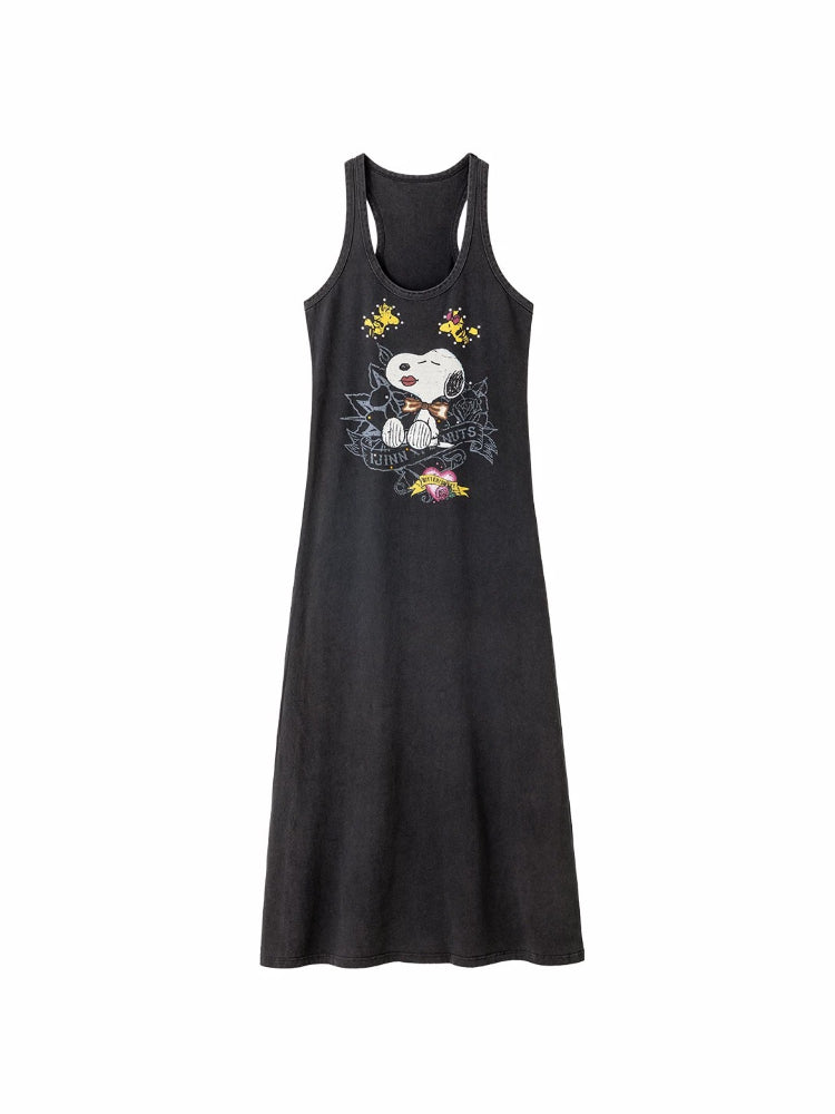 Snoopy Printed Tank Dress