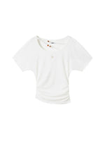 Beaded Draped Tee