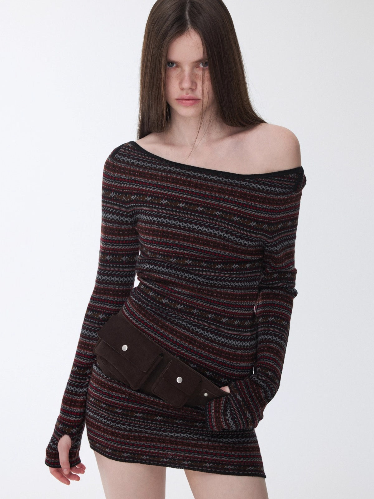 Suede Utility Waist Belt Bag