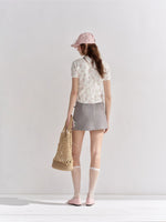 Contrast Floral Knit Top