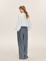 French Tuck Pleat Blouse