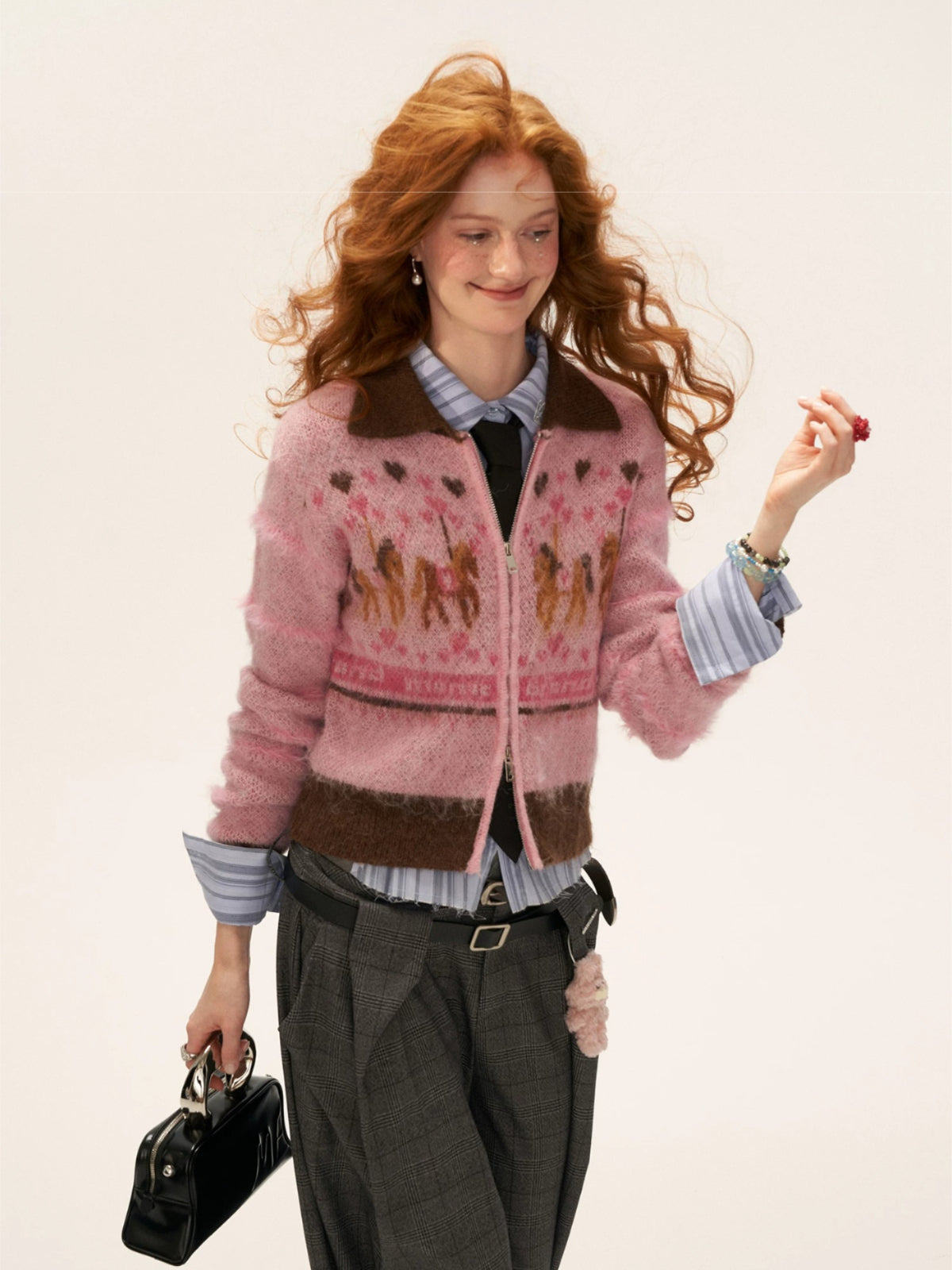 Playground Pony Zip Knit Cardigan