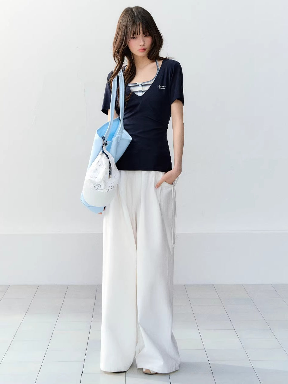 Lyocell Halter Two-Piece Set