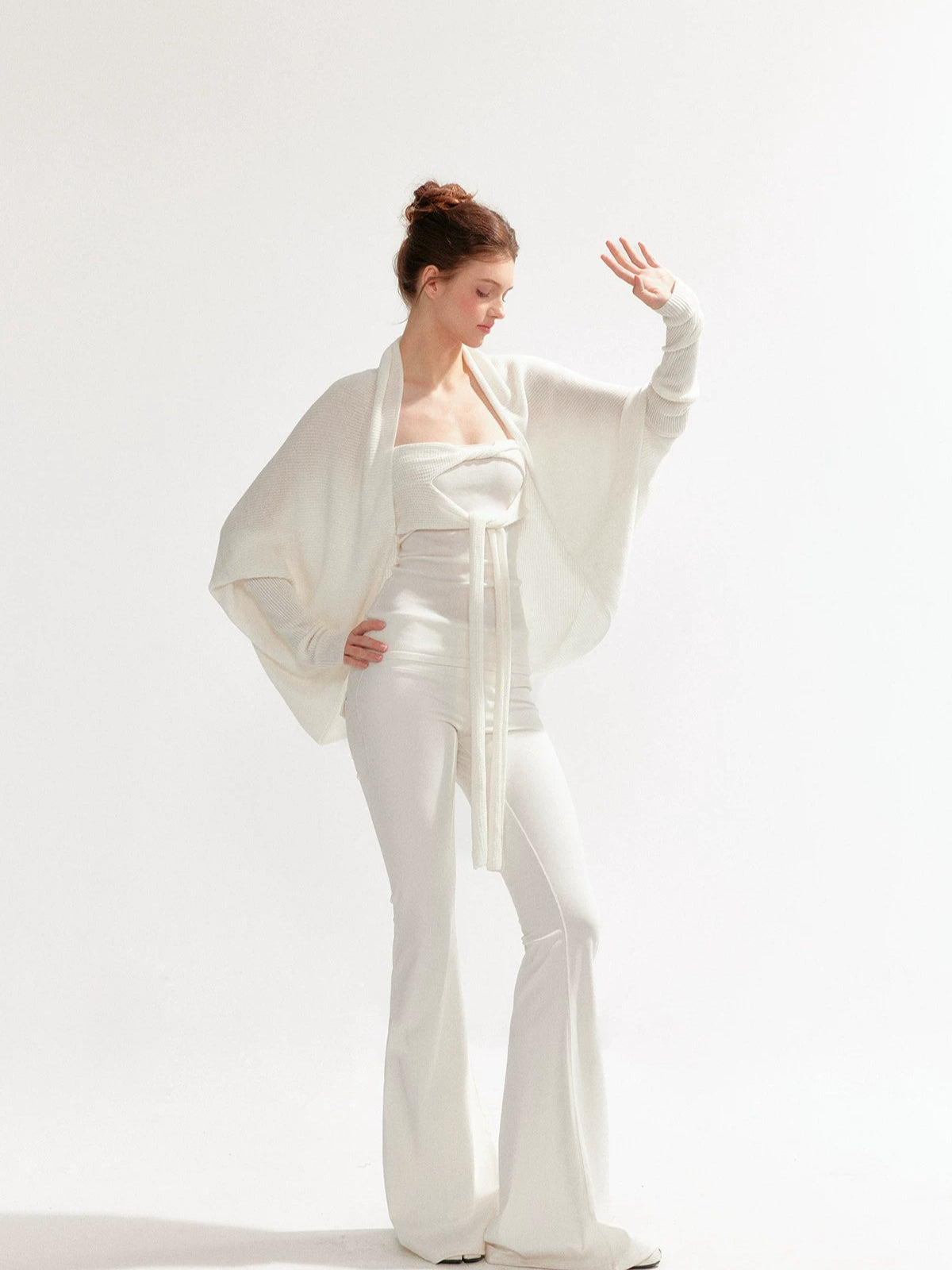 Lazy Knit Cardigan Tank Set
