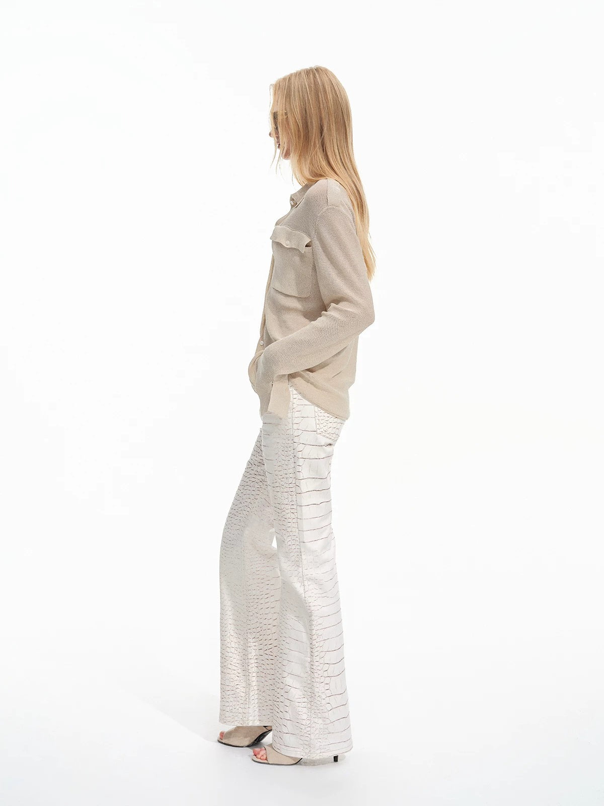 Textured Sheer Knit Shirt