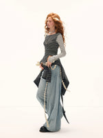 Washed Vintage Wide-Leg Jeans