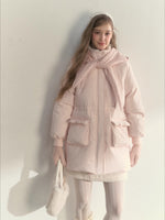 Scarf Hood Down Coat