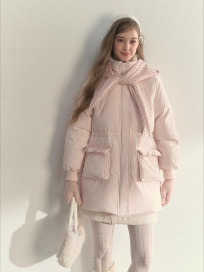 Scarf Hood Down Coat