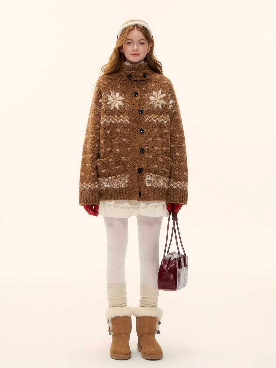 Fair Isle Knit Cardigan