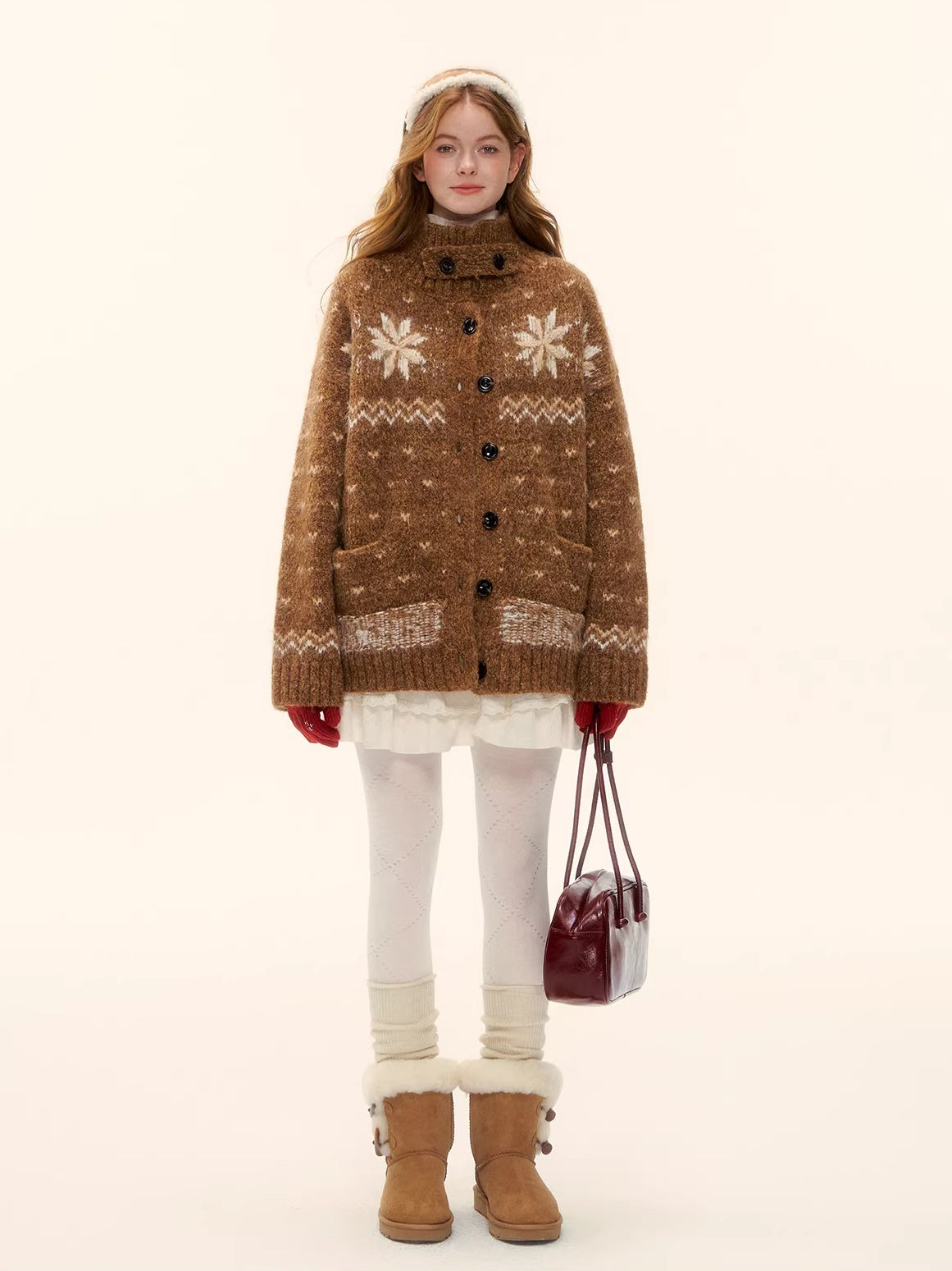 Fair Isle Knit Cardigan