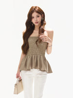 Convertible Ruffle Mini Dress