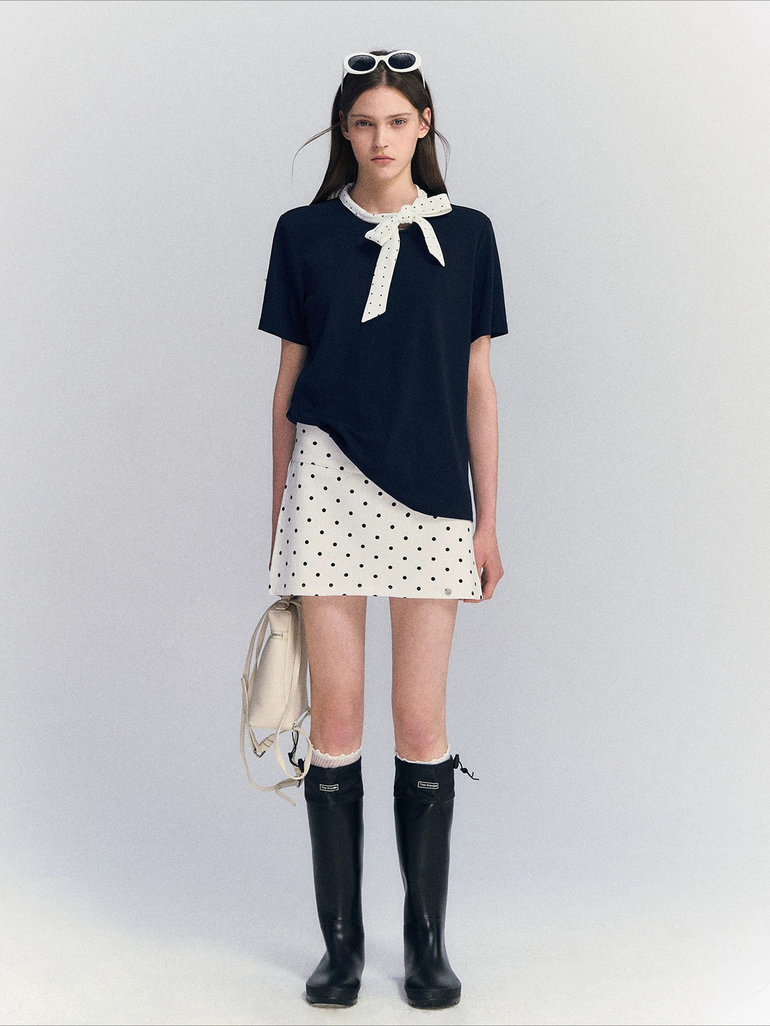 Polka Dot Bow Top