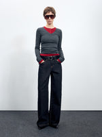 Raw Denim Straight Jeans