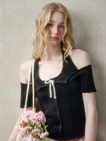 Summer-Colored One-Shoulder Cardigan