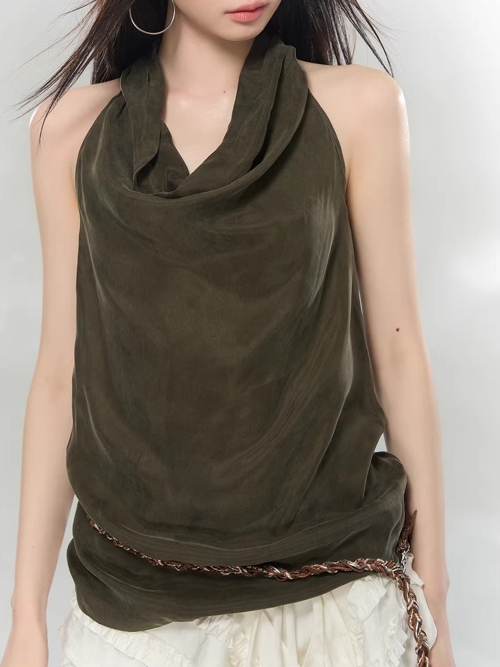 Draped Halter Top