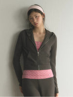 Cropped Zip Hoodie