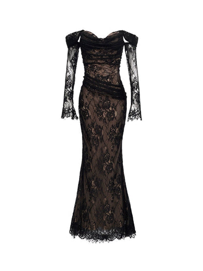 Ariel Luxury Lace Fishtail Dress