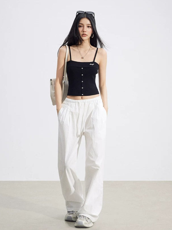 Cooling Heart Wide-Leg Pants