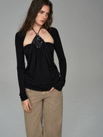 Lyocell Halter Two-Piece Top