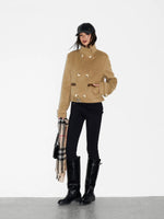 Stretch Brushed Slim Flare Pants