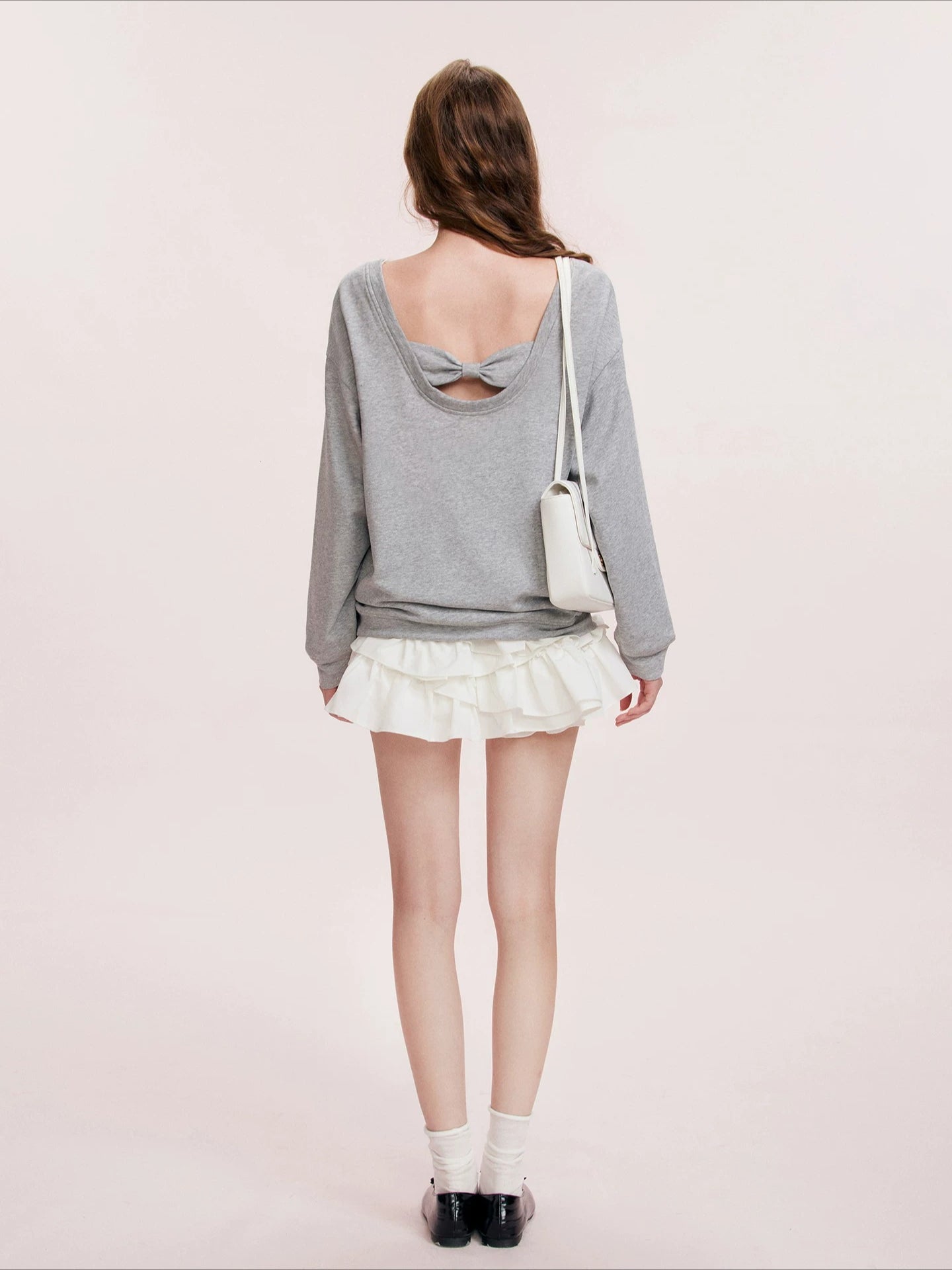 Lace Bow Sweatshirt