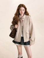 Appliqué Stand-Collar Jacket