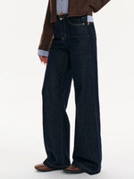Waistband Free Straight Leg Jeans