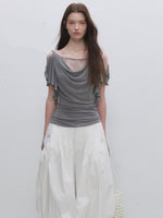 Layered Lace Cowl Top