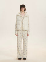 Floral Waffle Hoodie & Pants Set
