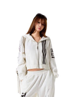 Letter Hooded Sweatshirt