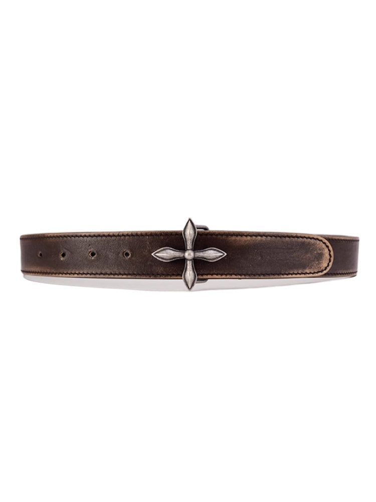 Compass Handcraft Leather Belt
