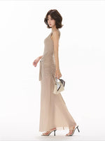 Reversible Knot Ruched Maxi Dress